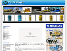 Tablet Screenshot of filter-guard.com